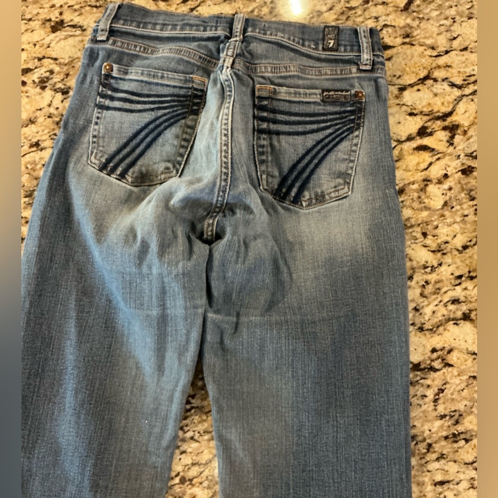 7 For All Mankind Denim with Embroidered Pockets